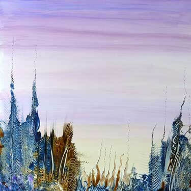 Paysage liquide, encre de Patrick Letor &agrave; La Frette sur Seine 95